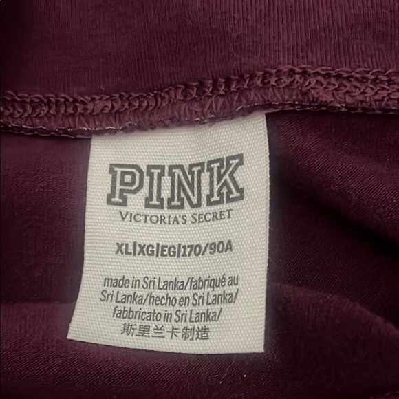 PINK Victoria's Secret Leggings - Burgundy - Picture 3 of 7